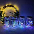 4-Pack 30 LED Christmas Twinkle Lights, Waterproof for Porch