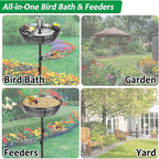 Classic Bird Bath & Feeder, Outdoor Metal