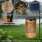 2-Pack Hummingbird Solar Garden Lanterns, Classic Waterproof LED