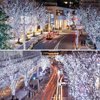 2-Pack 180ft Christmas LED String Lights, Waterproof Timer Lights