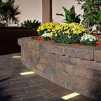 Warm White In-Ground Solar Lights, Flat LED Walkway