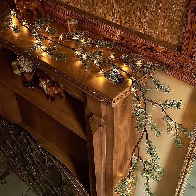 Christmas String Lights, 6ft Waterproof Twinkle Lights