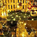 Christmas Fairy Lights 4-Pack, 66ft 200 LED Battery Twinkle Lights