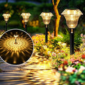 Solar Walkway Path Lights 8-Pack, Waterproof