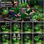 6-Pack Green Solar Path Lights, Outdoor Walkway LED