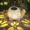 Turtle Solar Lantern Set, Metal Backyard Lighting