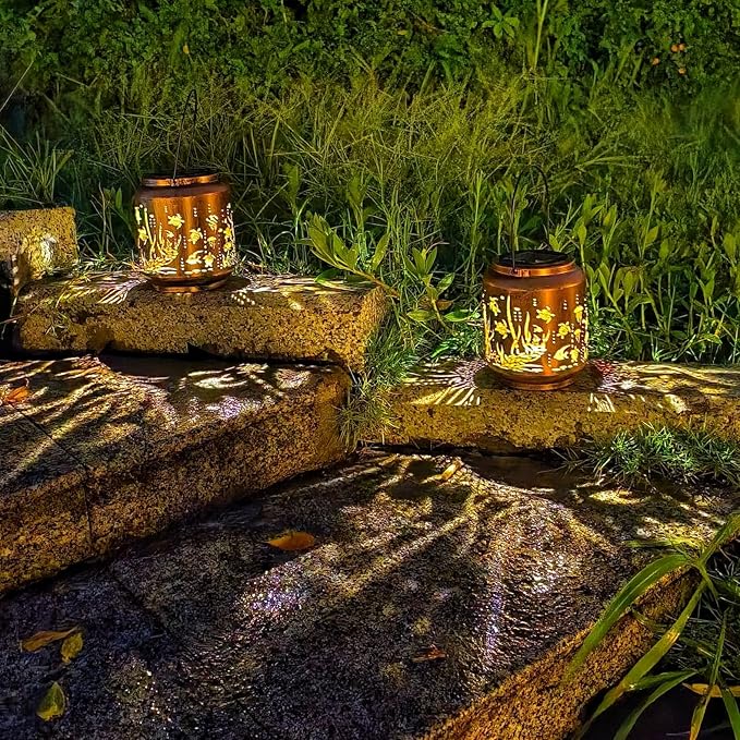 Turtle Solar Lanterns Outdoor Waterproof Hanging，Solar Lights Turtle Gifts for Women Men Metal Decorative Lanterns for Patio,Lawn, Tabletop, Landscape, Pathway,Garden Decor