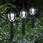 10-Pack Solar Pathway Lights, Waterproof LED Walkway Lights