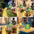 Solar Cat Garden Statue Light, Outdoor Decor