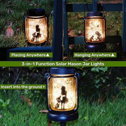 Cat Girl Lamp, Fairy Lanterns, Girl Room Decor, Girl Bedroom Decor, Girls Gifts, Cat Memorials, Gifts for Cat Lovers, Gifts for Girls, Fairy Lantern Jar Night Light Arts and Crafts for Kids
