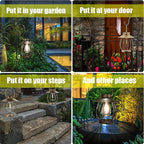 Elegant Backyard Solar Lanterns for Backyard, Waterproof LED