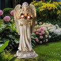 Solar Flower Garden Statue Light, Outdoor Decor