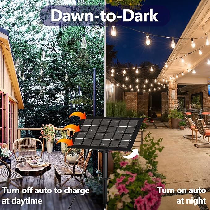 120ft Outdoor Edison String Lights, Weatherproof