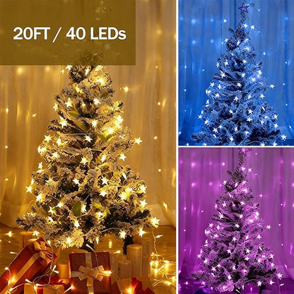 Backyard String Lights, 20ft Weatherproof LED