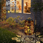 Hummingbird Solar Hanging Lanterns, Rustic Garden Decor