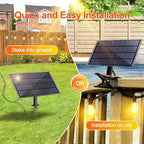 120ft LED Patio String Lights, Waterproof Outdoor