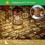 Sunflower Solar Lanterns, Waterproof LED Porch Lights