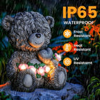 Bear Solar Lawn Figurine Light, Waterproof