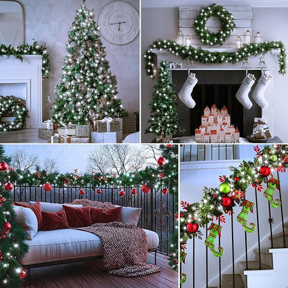 4-Pack Christmas String Lights, 4ft 50 LED Waterproof Twinkle Lights