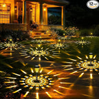 Solar Garden Path Lights 12-Pack, Waterproof