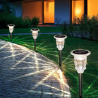 White Solar Pathway Lights 2-Pack, Driveway LED