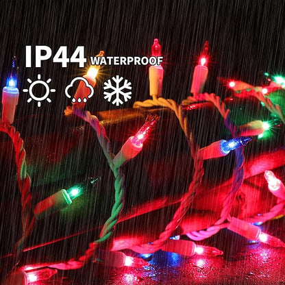 Christmas String Lights, Waterproof Twinkle Lights