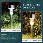 12-Pack Solar Pathway Lights, Waterproof LED Walkway Lights