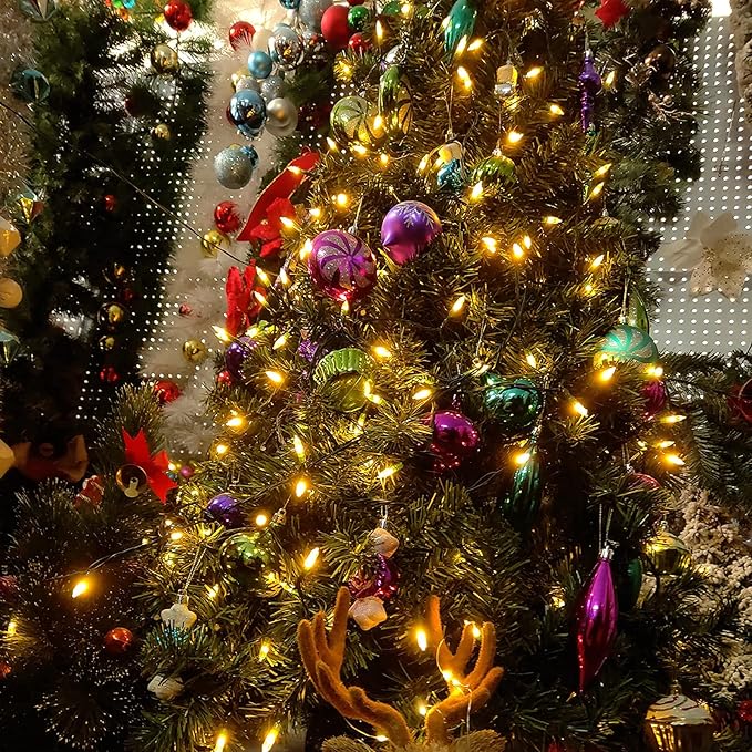 Christmas Fairy Lights, 33ft 100 LED Battery Twinkle Lights
