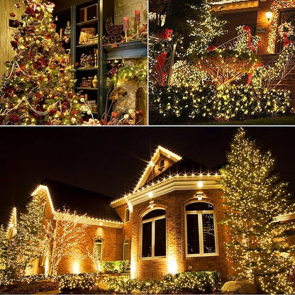Christmas Yard String Lights, 66ft 200 LED Waterproof