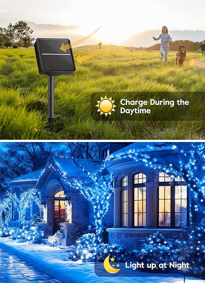 33ft Christmas LED String Lights, Waterproof Timer Lights