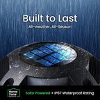 4-Pack Solar Deck Lights, Waterproof LED