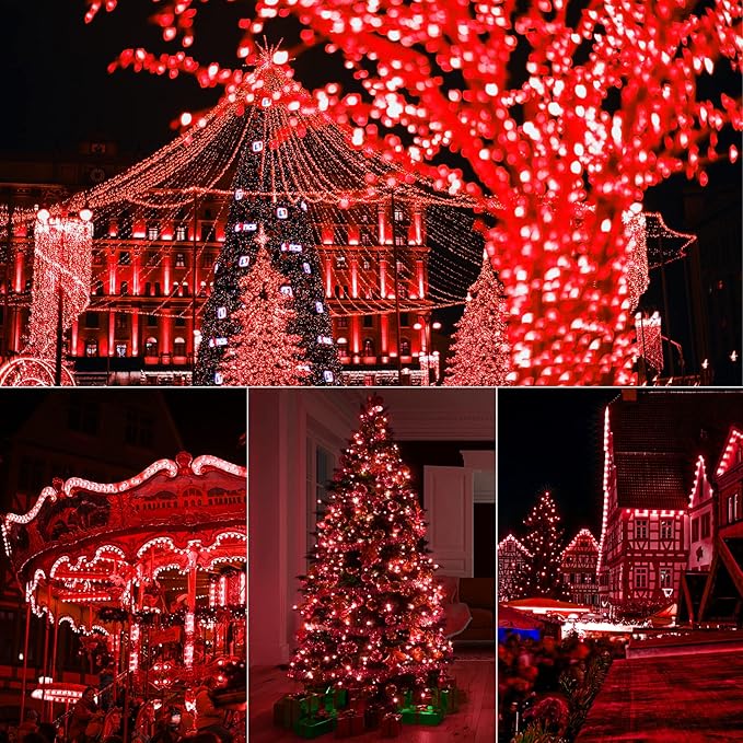 Christmas Yard String Lights, 20ft 6 LED Waterproof