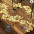 White Patio String Lights, 6ft Weatherproof LED