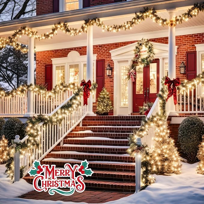 Christmas Fairy Lights 4-Pack, 132ft 400 LED Battery Twinkle Lights
