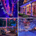 33ft White Outdoor Edison String Lights, Weatherproof