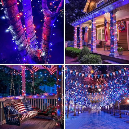 33ft White Outdoor Edison String Lights, Weatherproof