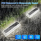 Solar Dock Lights 4-Pack, Waterproof LED