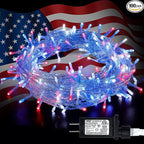 Christmas Yard String Lights, 33ft 100 LED Waterproof
