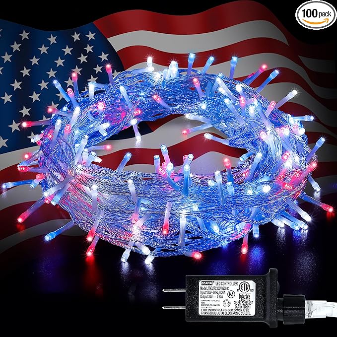 Christmas Yard String Lights, 33ft 100 LED Waterproof