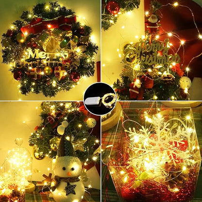 15-Pack Christmas String Lights, 6ft 20 LED Waterproof Twinkle Lights