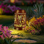 Metal Hummingbird Solar Lanterns for Outdoor, Waterproof LED