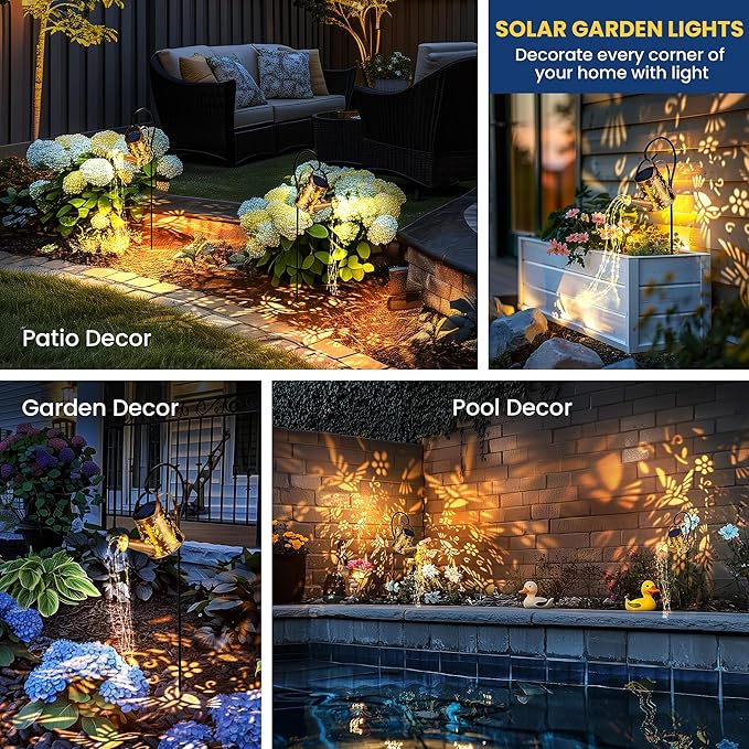 Solar Moroccan Hanging Pendant Lantern, Waterproof