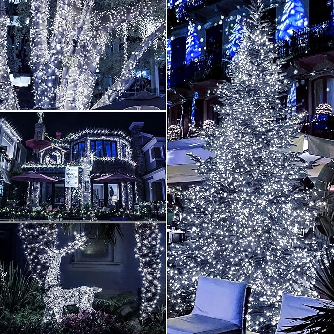 Christmas Fairy Lights, 33ft 100 LED Battery Twinkle Lights