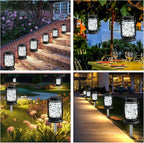 Garden Solar Lantern Set 4-Pack, Decorative Porch Lighting
