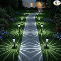 12-Pack Solar Pathway Lights, IP55 Waterproof LED Walkway Lights