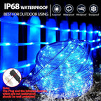 66ft Warm White String Lights for Porch, Waterproof LED