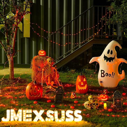Halloween Backyard String Lights 2-Pack, 132ft 400 LED Waterproof