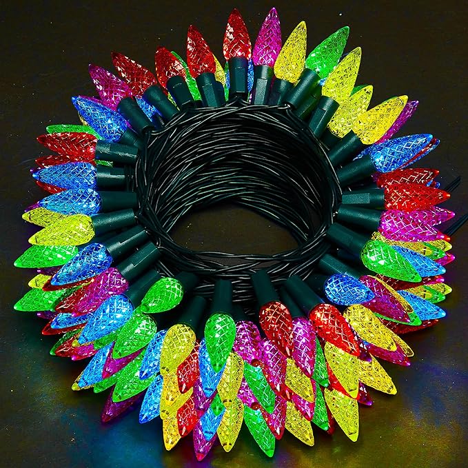 Christmas String Lights, 34ft 100 LED Waterproof Twinkle Lights
