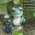 Frog Solar Lawn Figurine Light, Waterproof