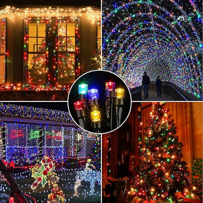 Christmas String Lights, 66ft 200 LED Waterproof Twinkle Lights